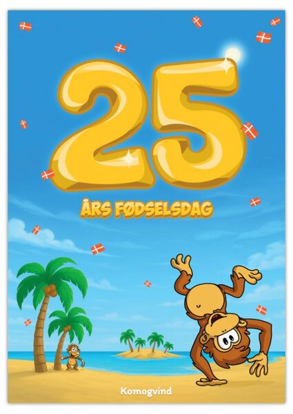 25 Års fødselsdags plakat